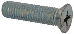 Value Collection - 1/2-13 UNC, 2" OAL Phillips Drive Machine Screw - Flat Head, Grade J82 Steel, Zinc-Plated Finish, Without Washer - Industrial Tool & Supply