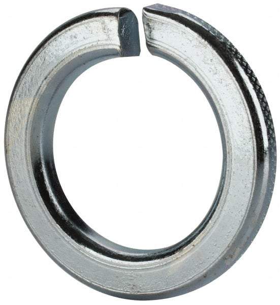 Value Collection - M30, 30.5mm ID, 48.2mm OD, 6mm Thick Split Lock Washer - Grade 8 Spring Steel, Zinc-Plated Finish, 30.5mm Min ID, 31.7mm Max ID - Industrial Tool & Supply