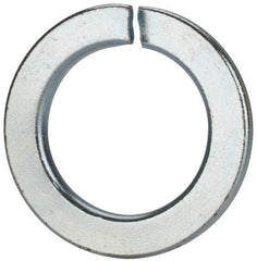 Value Collection - M39, 39.5mm ID, 61.2mm OD, 6mm Thick Split Lock Washer - Grade 8 Spring Steel, Zinc-Plated Finish, 39.5mm Min ID, 40.7mm Max ID - Industrial Tool & Supply