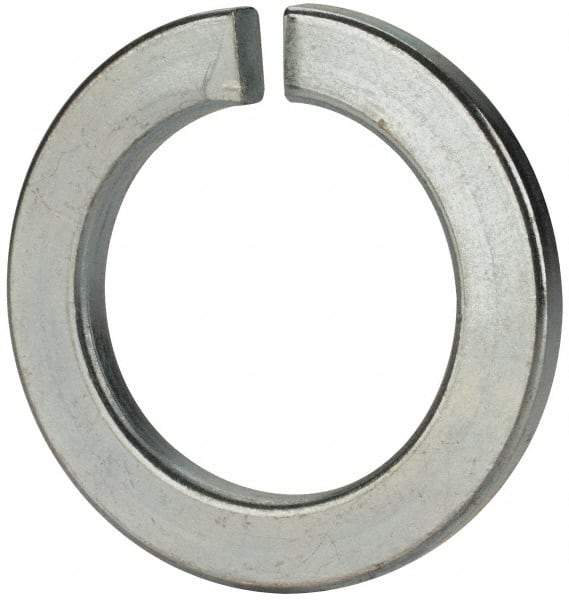 Value Collection - M48, 49mm ID, 75mm OD, 7mm Thick Split Lock Washer - Grade 8 Spring Steel, Zinc-Plated Finish, 49mm Min ID, 50.5mm Max ID - Industrial Tool & Supply