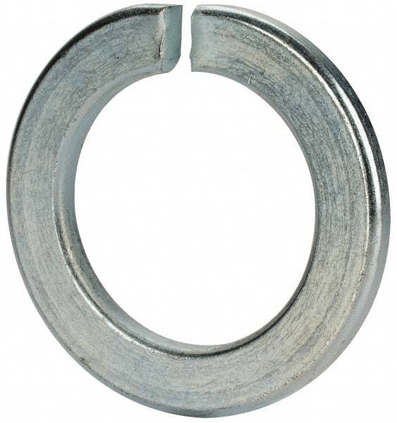 Value Collection - M52, 53mm ID, 83mm OD, 8mm Thick Split Lock Washer - Grade 8 Spring Steel, Zinc-Plated Finish, 53mm Min ID, 54.5mm Max ID - Industrial Tool & Supply