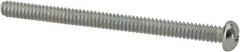 Value Collection - #4-40 UNC, 1-1/2" Length Under Head Phillips Drive Machine Screw - Round Head, Grade J82 Steel, Zinc-Plated Finish, Without Washer - Industrial Tool & Supply