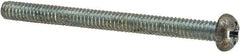 Value Collection - #5-40 UNC, 1-1/2" Length Under Head Phillips Drive Machine Screw - Round Head, Grade J82 Steel, Zinc-Plated Finish, Without Washer - Industrial Tool & Supply
