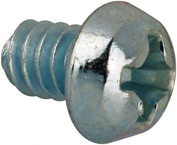 Value Collection - #6-32 UNC, 3/16" Length Under Head Phillips Drive Machine Screw - Round Head, Grade J82 Steel, Zinc-Plated Finish, Without Washer - Industrial Tool & Supply