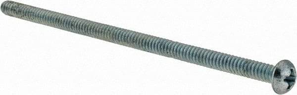 Value Collection - #6-32 UNC, 3" Length Under Head Phillips Drive Machine Screw - Round Head, Grade J82 Steel, Zinc-Plated Finish, Without Washer - Industrial Tool & Supply
