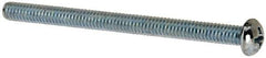 Value Collection - #8-32 UNC, 2-1/4" Length Under Head Phillips Drive Machine Screw - Round Head, Grade J82 Steel, Zinc-Plated Finish, Without Washer - Industrial Tool & Supply