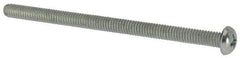 Value Collection - #8-32 UNC, 2-3/4" Length Under Head Phillips Drive Machine Screw - Round Head, Grade J82 Steel, Zinc-Plated Finish, Without Washer - Industrial Tool & Supply