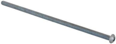 Value Collection - #10-24 UNC, 5" Length Under Head Phillips Drive Machine Screw - Round Head, Grade J82 Steel, Zinc-Plated Finish, Without Washer - Industrial Tool & Supply