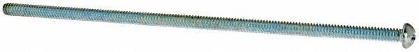Value Collection - #10-24 UNC, 6" Length Under Head Phillips Drive Machine Screw - Round Head, Grade J82 Steel, Zinc-Plated Finish, Without Washer - Industrial Tool & Supply