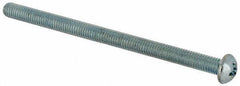 Value Collection - #10-32 UNF, 3" Length Under Head Phillips Drive Machine Screw - Round Head, Grade J82 Steel, Zinc-Plated Finish, Without Washer - Industrial Tool & Supply