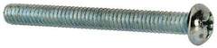 Value Collection - #12-24 UNC, 2" Length Under Head Phillips Drive Machine Screw - Round Head, Grade J82 Steel, Zinc-Plated Finish, Without Washer - Industrial Tool & Supply
