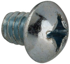 Value Collection - 1/4-20 UNC, 5/16" Length Under Head Phillips Drive Machine Screw - Round Head, Grade J82 Steel, Zinc-Plated Finish, Without Washer - Industrial Tool & Supply