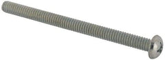 Value Collection - 1/4-20 UNC, 3-1/2" Length Under Head Phillips Drive Machine Screw - Round Head, Grade J82 Steel, Zinc-Plated Finish, Without Washer - Industrial Tool & Supply