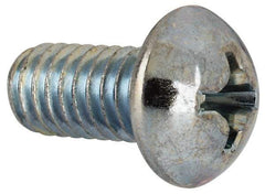 Value Collection - 5/16-18 UNC, 5/8" Length Under Head Phillips Drive Machine Screw - Round Head, Grade J82 Steel, Zinc-Plated Finish, Without Washer - Industrial Tool & Supply