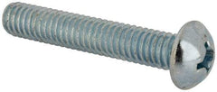 Value Collection - 5/16-18 UNC, 1-3/4" Length Under Head Phillips Drive Machine Screw - Round Head, Grade J82 Steel, Zinc-Plated Finish, Without Washer - Industrial Tool & Supply