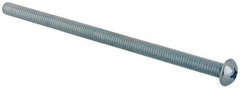 Value Collection - 5/16-18 UNC, 6" Length Under Head Phillips Drive Machine Screw - Round Head, Grade J82 Steel, Zinc-Plated Finish, Without Washer - Industrial Tool & Supply