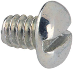 Value Collection - #2-56 UNC, 1/8" Length Under Head Slotted Drive Machine Screw - Pan Head, Grade J82 Steel, Zinc-Plated Finish, Without Washer - Industrial Tool & Supply
