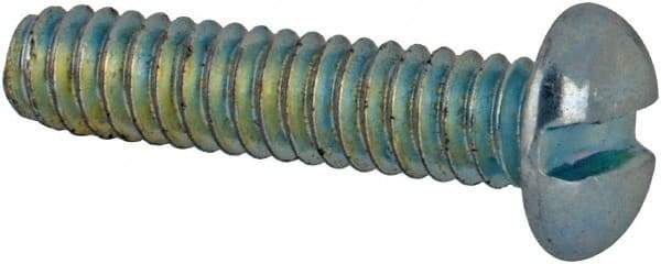Value Collection - #3-48 UNC, 7/16" Length Under Head Slotted Drive Machine Screw - Pan Head, Grade J82 Steel, Zinc-Plated Finish, Without Washer - Industrial Tool & Supply