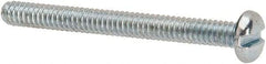 Value Collection - #3-48 UNC, 1" Length Under Head Slotted Drive Machine Screw - Pan Head, Grade J82 Steel, Zinc-Plated Finish, Without Washer - Industrial Tool & Supply