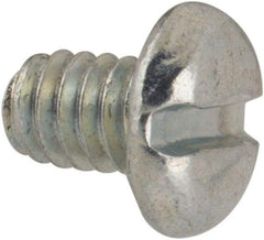 Value Collection - #5-40 UNC, 3/16" Length Under Head Slotted Drive Machine Screw - Pan Head, Grade J82 Steel, Zinc-Plated Finish, Without Washer - Industrial Tool & Supply