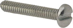 Value Collection - #5-40 UNC, 3/4" Length Under Head Slotted Drive Machine Screw - Pan Head, Grade J82 Steel, Zinc-Plated Finish, Without Washer - Industrial Tool & Supply