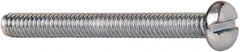 Value Collection - #5-40 UNC, 1-1/4" Length Under Head Slotted Drive Machine Screw - Pan Head, Grade J82 Steel, Zinc-Plated Finish, Without Washer - Industrial Tool & Supply