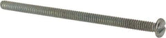 Value Collection - #6-32 UNC, 2-1/2" Length Under Head Slotted Drive Machine Screw - Pan Head, Grade J82 Steel, Zinc-Plated Finish, Without Washer - Industrial Tool & Supply
