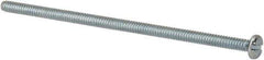 Value Collection - #6-32 UNC, 3-1/4" Length Under Head Slotted Drive Machine Screw - Pan Head, Grade J82 Steel, Zinc-Plated Finish, Without Washer - Industrial Tool & Supply