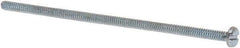 Value Collection - #6-32 UNC, 3-1/2" Length Under Head Slotted Drive Machine Screw - Pan Head, Grade J82 Steel, Zinc-Plated Finish, Without Washer - Industrial Tool & Supply