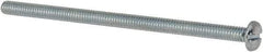 Value Collection - #8-32 UNC, 3" Length Under Head Slotted Drive Machine Screw - Pan Head, Grade J82 Steel, Zinc-Plated Finish, Without Washer - Industrial Tool & Supply