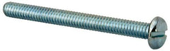 Value Collection - 1/4-20 UNC, 2-3/4" Length Under Head Slotted Drive Machine Screw - Pan Head, Grade J82 Steel, Zinc-Plated Finish, Without Washer - Industrial Tool & Supply