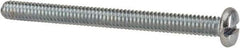 Value Collection - 1/4-20 UNC, 3" Length Under Head Slotted Drive Machine Screw - Pan Head, Grade J82 Steel, Zinc-Plated Finish, Without Washer - Industrial Tool & Supply