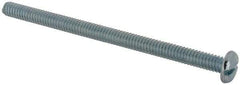 Value Collection - 1/4-20 UNC, 4" Length Under Head Slotted Drive Machine Screw - Pan Head, Grade J82 Steel, Zinc-Plated Finish, Without Washer - Industrial Tool & Supply