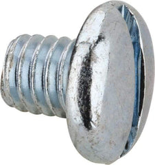 Value Collection - 5/16-18 UNC, 3/8" Length Under Head Slotted Drive Machine Screw - Pan Head, Grade J82 Steel, Zinc-Plated Finish, Without Washer - Industrial Tool & Supply