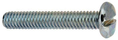 Value Collection - 5/16-18 UNC, 1-3/4" Length Under Head Slotted Drive Machine Screw - Pan Head, Grade J82 Steel, Zinc-Plated Finish, Without Washer - Industrial Tool & Supply