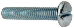 Value Collection - 3/8-16 UNC, 2" Length Under Head Slotted Drive Machine Screw - Pan Head, Grade J82 Steel, Zinc-Plated Finish, Without Washer - Industrial Tool & Supply