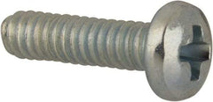Value Collection - #3-48 UNC, 3/8" Length Under Head Phillips Drive Machine Screw - Pan Head, Grade J82 Steel, Zinc-Plated Finish, Without Washer - Industrial Tool & Supply