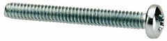 Value Collection - #3-48 UNC, 7/8" Length Under Head Phillips Drive Machine Screw - Pan Head, Grade J82 Steel, Zinc-Plated Finish, Without Washer - Industrial Tool & Supply