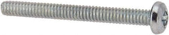 Value Collection - #3-48 UNC, 1" Length Under Head Phillips Drive Machine Screw - Pan Head, Grade J82 Steel, Zinc-Plated Finish, Without Washer - Industrial Tool & Supply