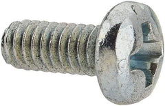 Value Collection - #5-40 UNC, 5/16" Length Under Head Phillips Drive Machine Screw - Pan Head, Grade J82 Steel, Zinc-Plated Finish, Without Washer - Industrial Tool & Supply