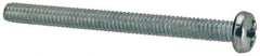 Value Collection - #5-40 UNC, 1-1/2" Length Under Head Phillips Drive Machine Screw - Pan Head, Grade J82 Steel, Zinc-Plated Finish, Without Washer - Industrial Tool & Supply