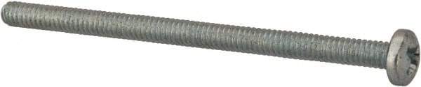 Value Collection - #5-40 UNC, 2" Length Under Head Phillips Drive Machine Screw - Pan Head, Grade J82 Steel, Zinc-Plated Finish, Without Washer - Industrial Tool & Supply