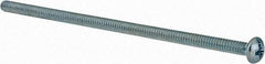 Value Collection - #6-32 UNC, 3-1/2" Length Under Head Phillips Drive Machine Screw - Pan Head, Grade J82 Steel, Zinc-Plated Finish, Without Washer - Industrial Tool & Supply