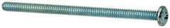 Value Collection - #10-24 UNC, 3-1/4" Length Under Head Phillips Drive Machine Screw - Pan Head, Grade J82 Steel, Zinc-Plated Finish, Without Washer - Industrial Tool & Supply