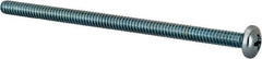 Value Collection - #10-24 UNC, 3-1/2" Length Under Head Phillips Drive Machine Screw - Pan Head, Grade J82 Steel, Zinc-Plated Finish, Without Washer - Industrial Tool & Supply