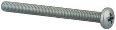 Value Collection - #10-32 UNF, 2-1/4" Length Under Head Phillips Drive Machine Screw - Pan Head, Grade J82 Steel, Zinc-Plated Finish, Without Washer - Industrial Tool & Supply