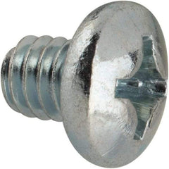 Value Collection - #12-24 UNC, 1/4" Length Under Head Phillips Drive Machine Screw - Pan Head, Grade J82 Steel, Zinc-Plated Finish, Without Washer - Industrial Tool & Supply