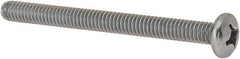 Value Collection - #12-24 UNC, 2-1/2" Length Under Head Phillips Drive Machine Screw - Pan Head, Grade J82 Steel, Zinc-Plated Finish, Without Washer - Industrial Tool & Supply