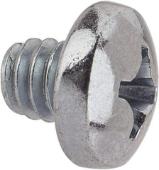 Value Collection - 1/4-20 UNC, 1/4" Length Under Head Phillips Drive Machine Screw - Pan Head, Grade J82 Steel, Zinc-Plated Finish, Without Washer - Industrial Tool & Supply