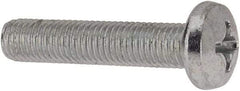 Value Collection - 1/4-28 UNF, 1-1/4" Length Under Head Phillips Drive Machine Screw - Pan Head, Grade J82 Steel, Zinc-Plated Finish, Without Washer - Industrial Tool & Supply
